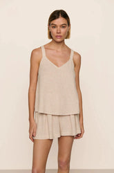 Linen Blend V-Neck Cami