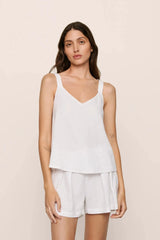 Linen Blend V-Neck Cami