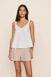 Relaxed Linen Blend Shorts