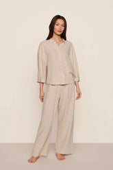 Relaxed Linen Blend Top