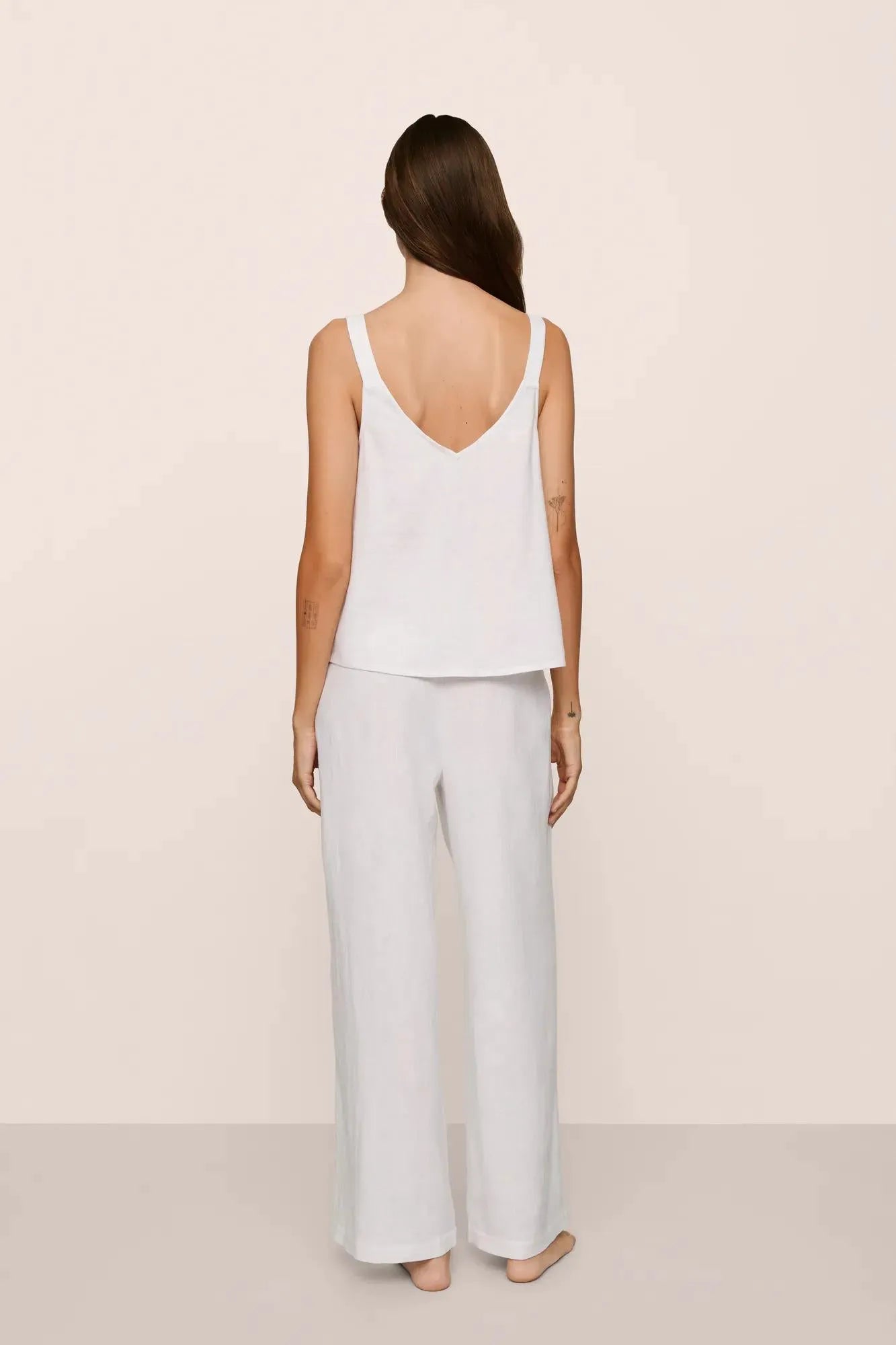 Linen Blend V-Neck Cami