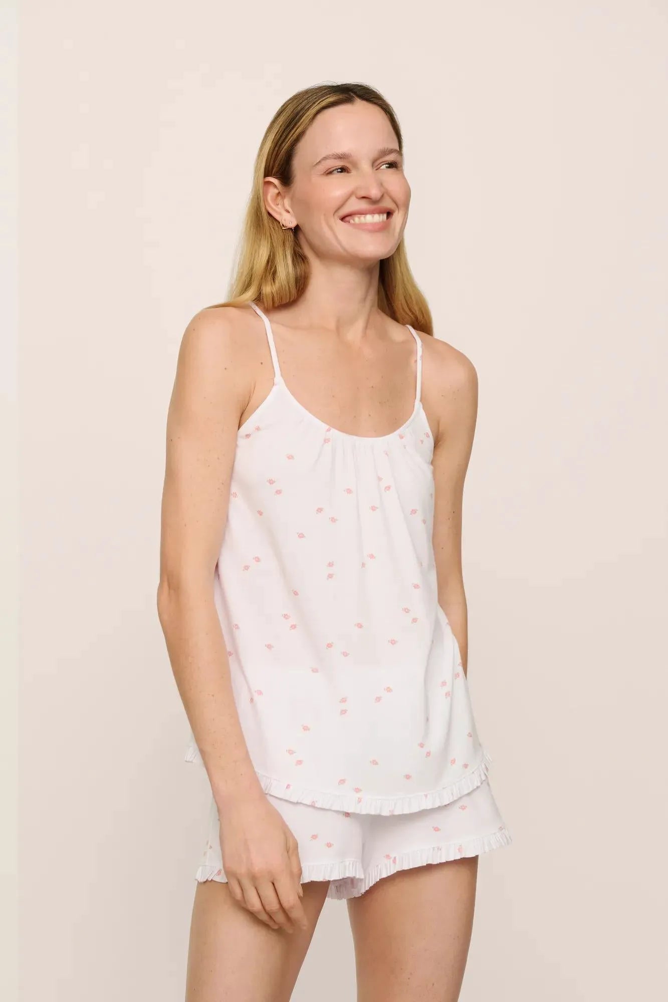 Gisele TENCEL™ Printed Modal Ruffle Cami & Shortie Short Set