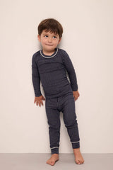 Kids' Printed TENCEL™ Modal Unisex Long Pajama Set