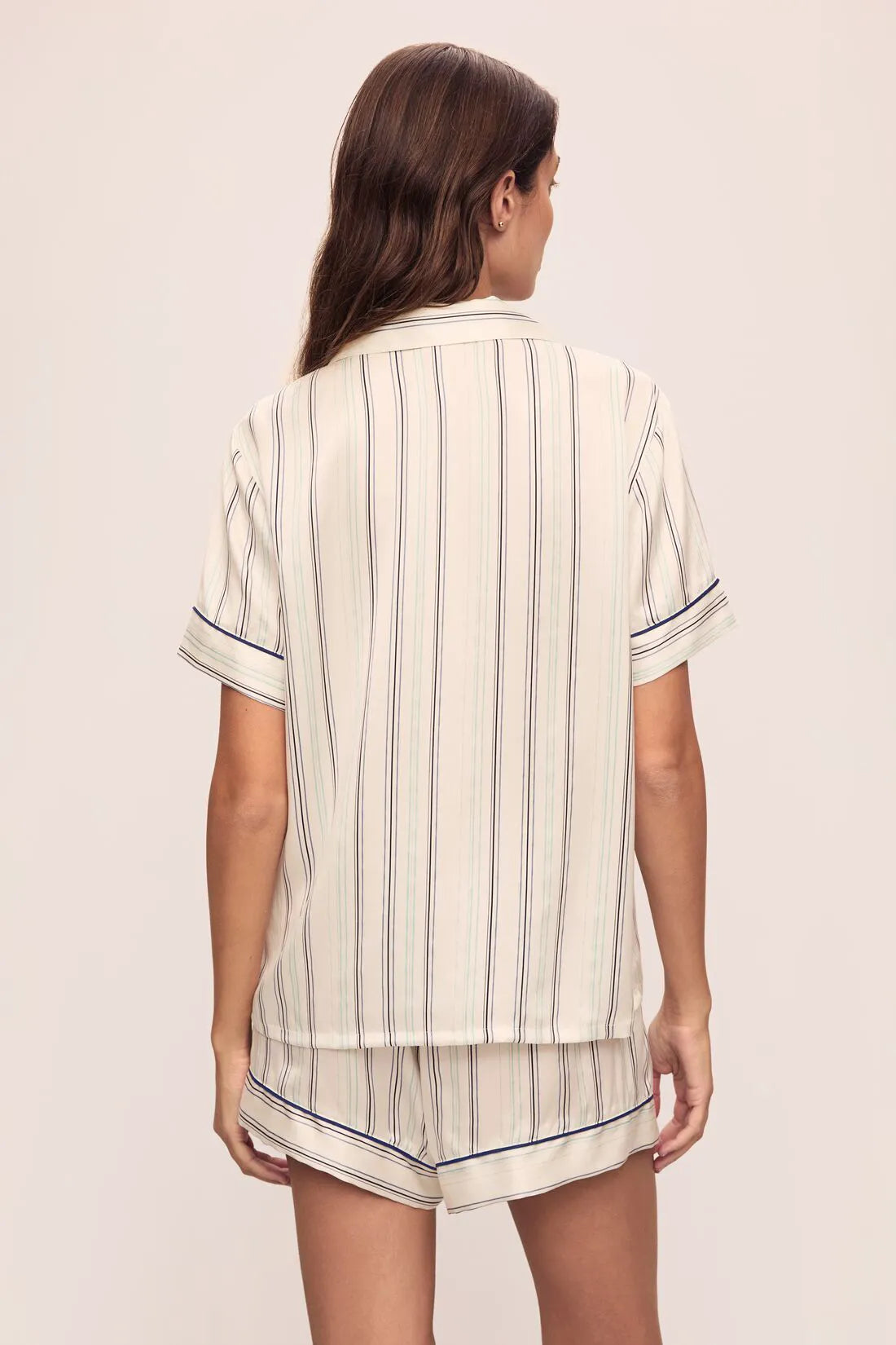 Inez Washable Silk Printed Short Pajama Set