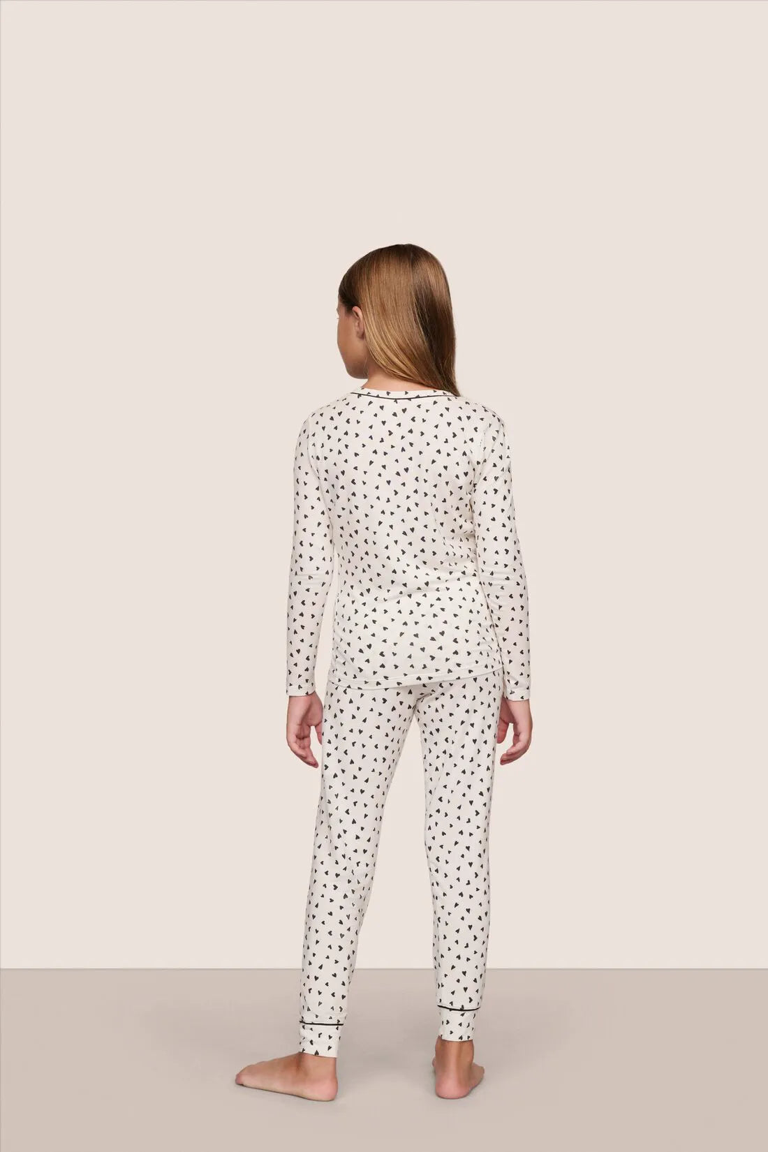 Kids' Printed TENCEL™ Modal Unisex Long Pajama Set