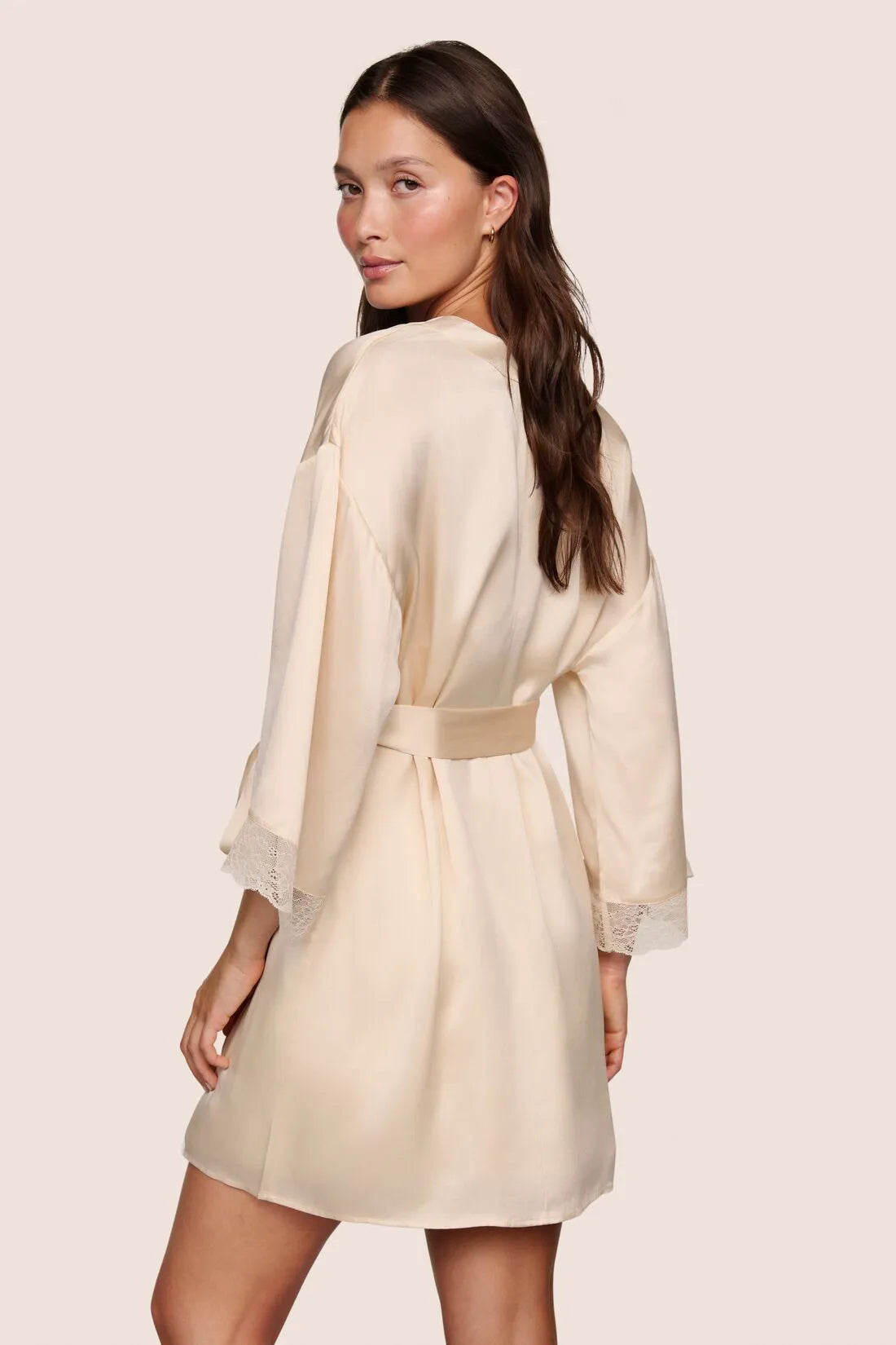 Washable Silk Lace Robe