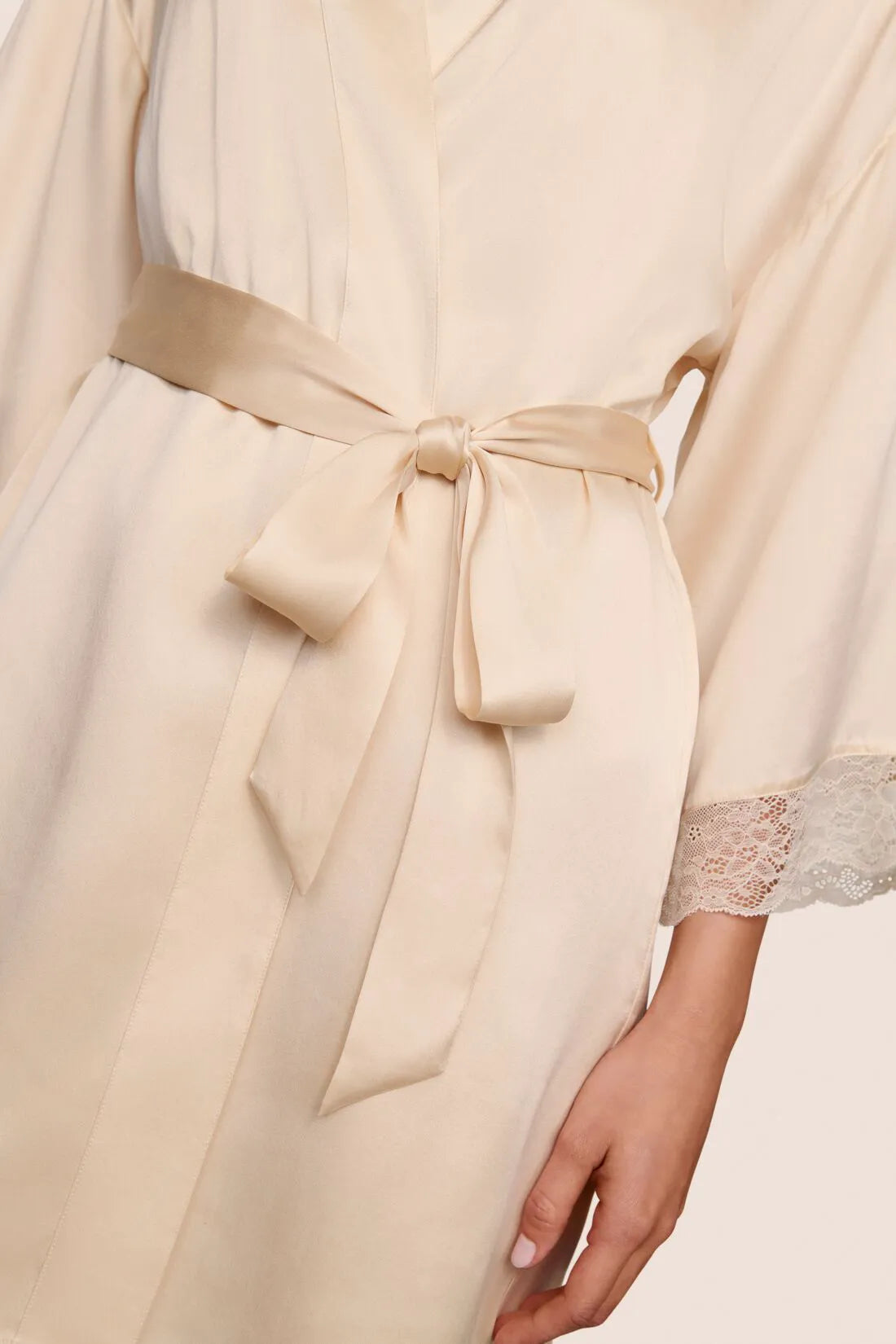 Washable Silk Lace Robe