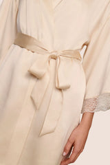 Washable Silk Lace Robe