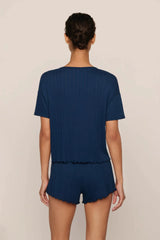 Pointelle Short Sleeve Tee